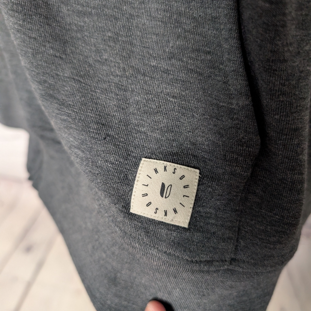 Linksoul Gray Zip Up Sweatshirts - Picture 2 of 10